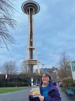 At the Space Needle, Seattle.